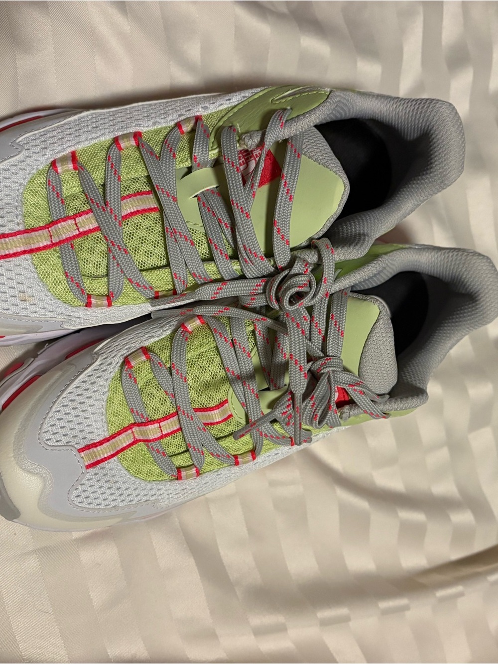 The North Face White, Light Green & Pink Women's Athletic Sneakers